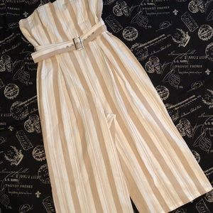 Strapless Tan/Ivory Culottes!